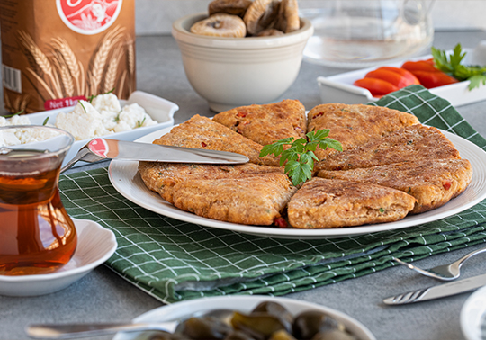 Tavada Kolay Otlu Pişi